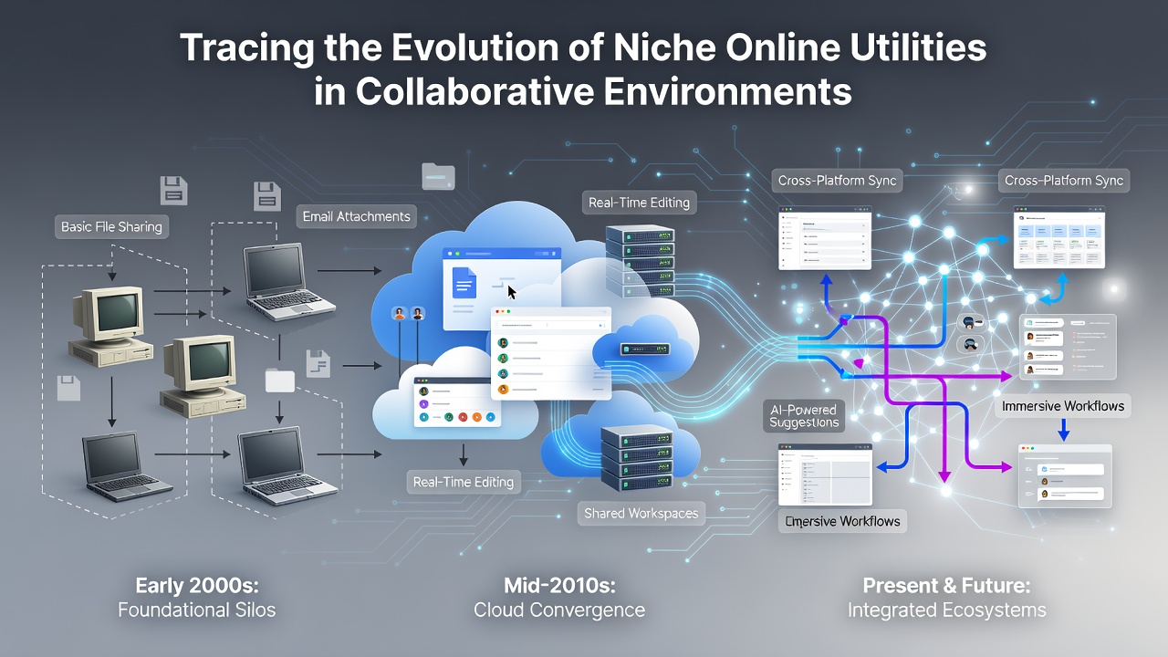 Tracing the Evolution of Niche Online Utilities in Collaborative Environments